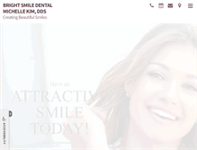 Tablet Screenshot of brightsmilepasadena.com